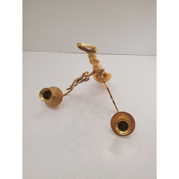 vintage Brass Wall Sconce Candle holder brass wall sconces candle sconces - Picture 9 of 10